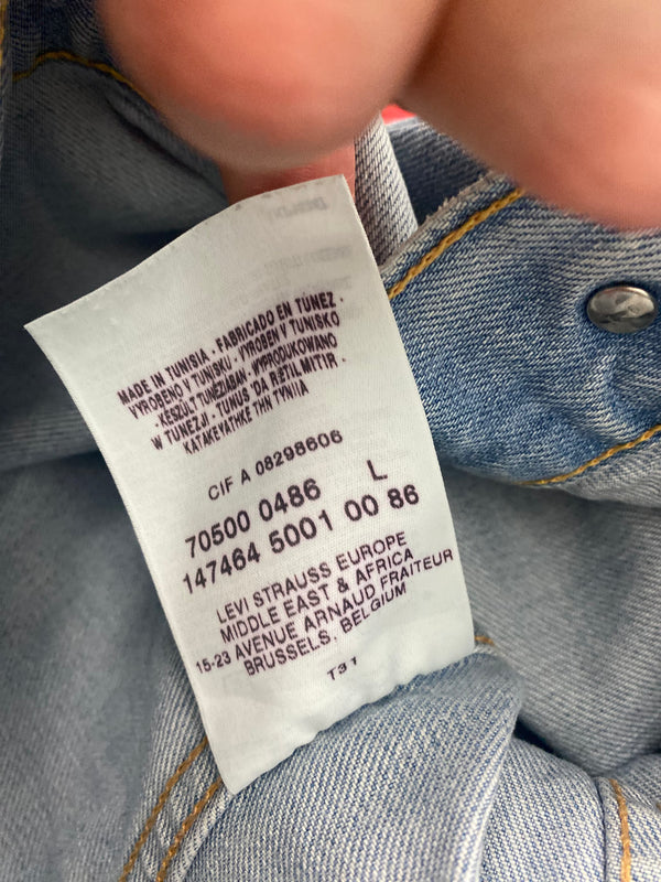 Vintage Levi's Straus Denim Jacket Size L by Levi’s - available on lyonsway.com for 49.95 . Perfect for 25-55, BLUE, DENIM, L, LEVI'S, OTHER BRANDS, SIZE L .