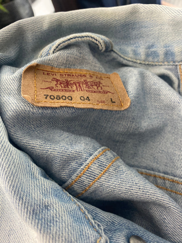 Vintage Levi's Straus Denim Jacket Size L by Levi’s - available on lyonsway.com for 49.95 . Perfect for 25-55, BLUE, DENIM, L, LEVI'S, OTHER BRANDS, SIZE L .