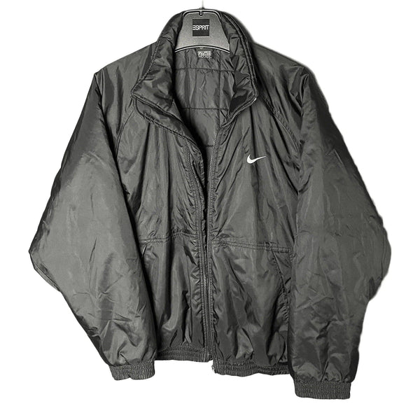 VINTAGE NIKE BOMBER JACKET WITH SPELLOUT IN SIZE M by Nike - jacket available on lyonsway.com for 74.95 . Perfect for BLACK, BOMBER, BOMBER JACKET, M, NIKE, PROMOTION, €75-€100 .