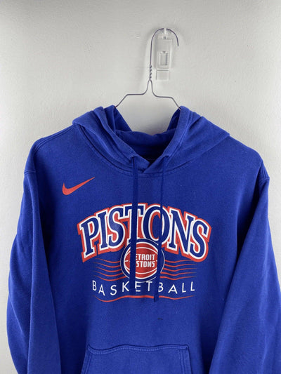 VINTAGE NIKE DETROIT PISTONS NBA HOODIE - SIZE L - SUSTAINABLE AND PRE-LOVED by Nike - HOODIE available on lyonsway.com for 55.00 . Perfect for L, NIKE, size L, €25-€55 .