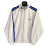 white and black nike vest/zipper with big swoosh vintage SIZE M by Nike - VEST available on lyonsway.com for 49.95 . Perfect for M, NIKE, sale, WHITE, €25-€55 .