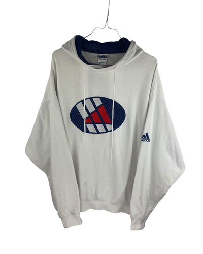 WHITE VINTAGE ADIDAS HOODIE SIZE L by ADIDAS - available on lyonsway.com for 54.95 . Perfect for 25-55, ADIDAS, L, SIZE L, WHITE .